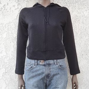Express Jeans Black Hoodie Jacket